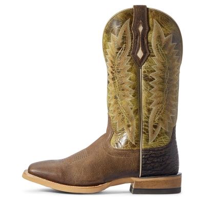 Ariat Relentless Record Setter Kahverengi / Yeşil Western Csizma Erkek (28447-610)